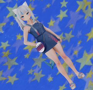 Hololive Gawr Gura Girly Outfit