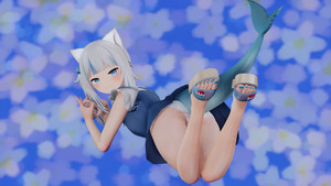Hololive Gawr Gura Girly Outfit