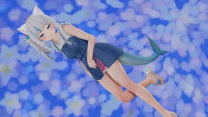 Hololive Gawr Gura Girly Outfit